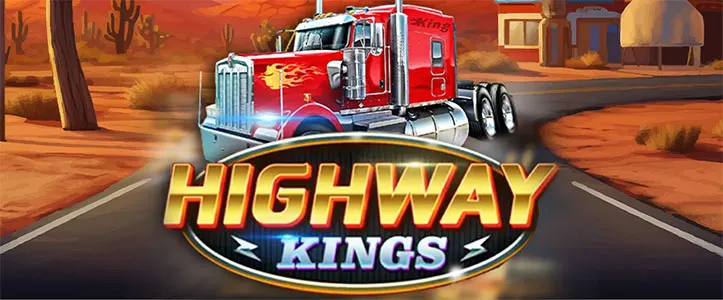 highway king with big red truck banner for 918kiss 